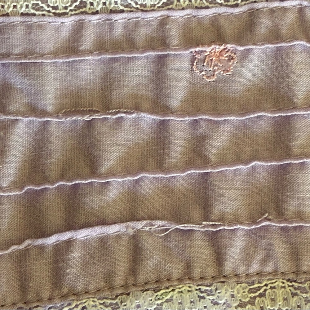 Vintage Cottagecore Nightgown XXL Lavender Embroidered Cotton Blend Sleep Dress - Picture 14 of 16